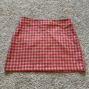 Urban Outfitters Women’s Pink Gretchen Plaid Mini Skirt Size Small Clueless Y2K